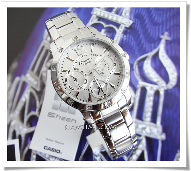 นาฬิกาข้อมือผู้หญิง ยี่ห้อ casio รุ่น SHN-3012D-7ADR