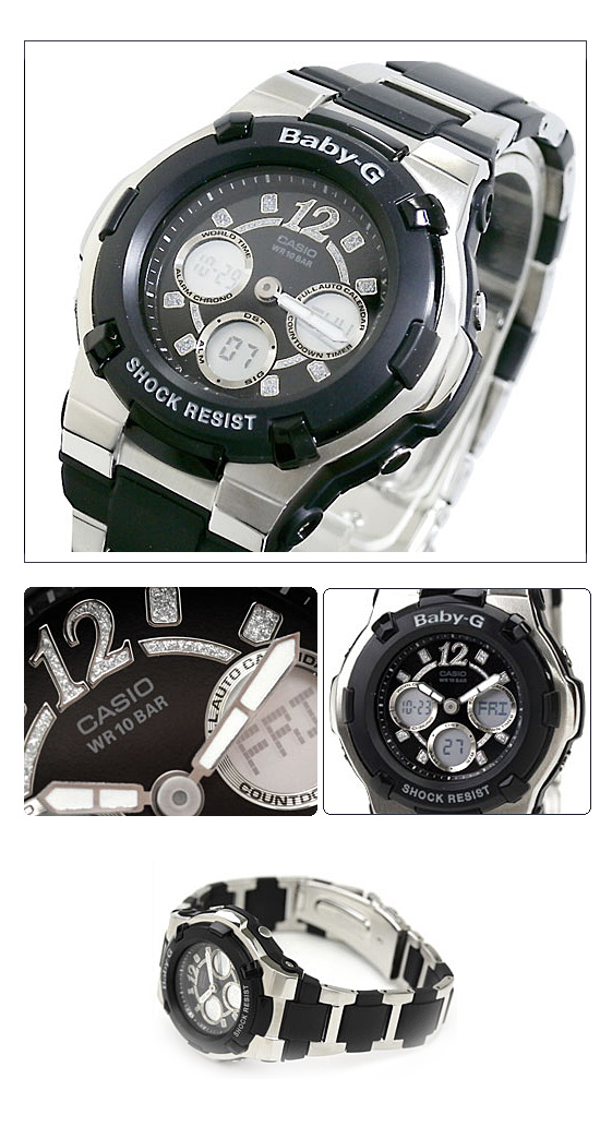 นาฬิกาข้อมือผู้หญิง ยี่ห้อ Casio รุ่น BGA-112C-1BDR